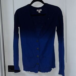 Arizona Jean Co. blue ombré Cotton Sweater Like New